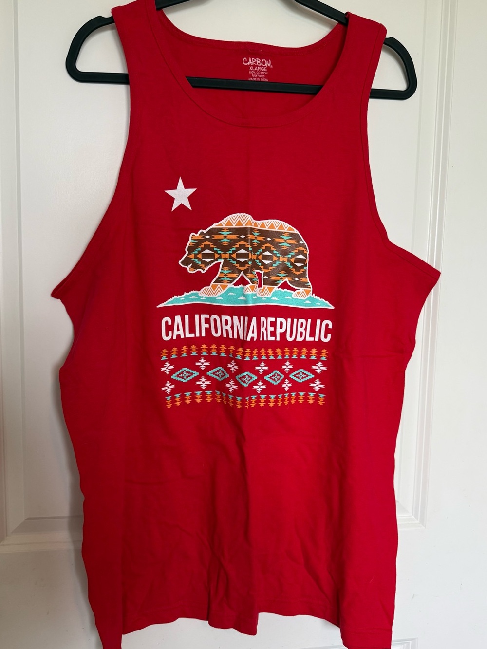 Carbon Red Graphic Label Tee
